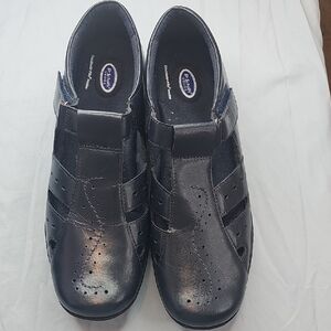Dr. Scholl's‎ Women's Dark Blue Leather Flats Size 11M